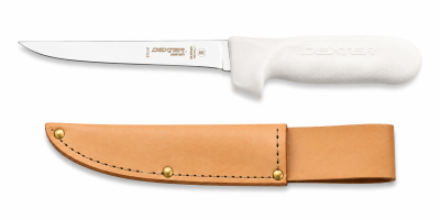 DEXTER RUSSELL 1503 5″ Narrow Boning Knife with Leather Sheath