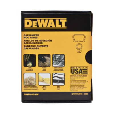 DEWALT DWR16G1M Hog Rings Box of a 1000