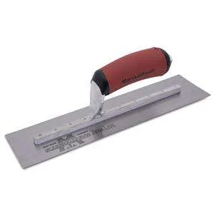 Marshalltown MXS56D 12 inch by 3 inch finishing trowel with curved DuraSoft handle
